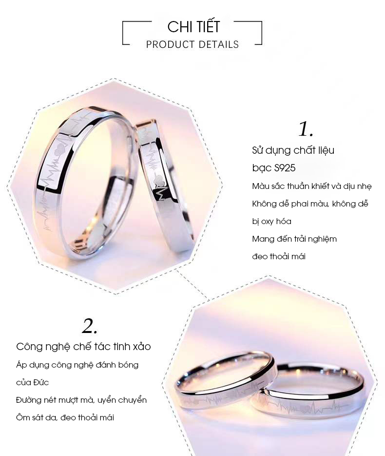Nhẫn Đôi Khắc Trái Tim Bạc S925 NHB032-NHN022_thumbnail_5