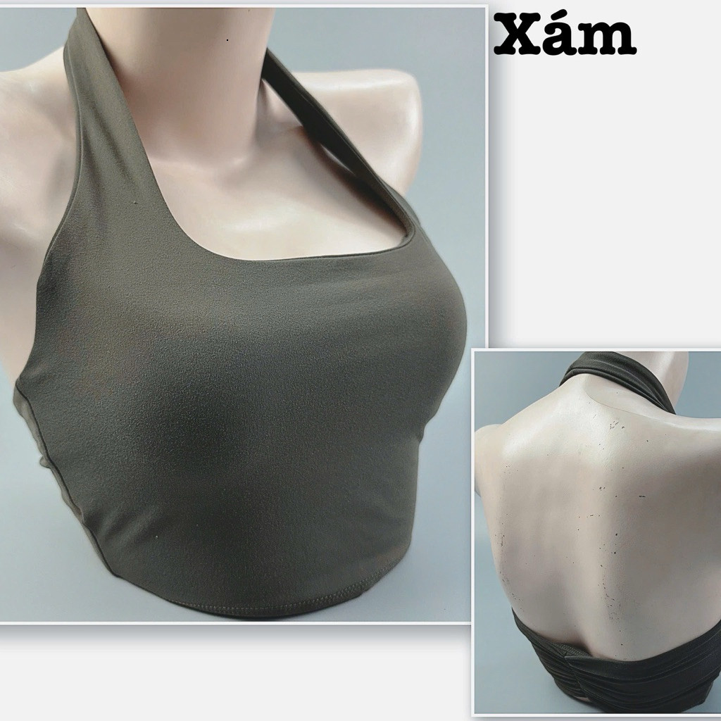Áo Bra Yếm Nhún Lưng Nâng Ngực Không Gọng Chất Thun Lạnh Co Giãn Sẵn Mút_thumbnail_19