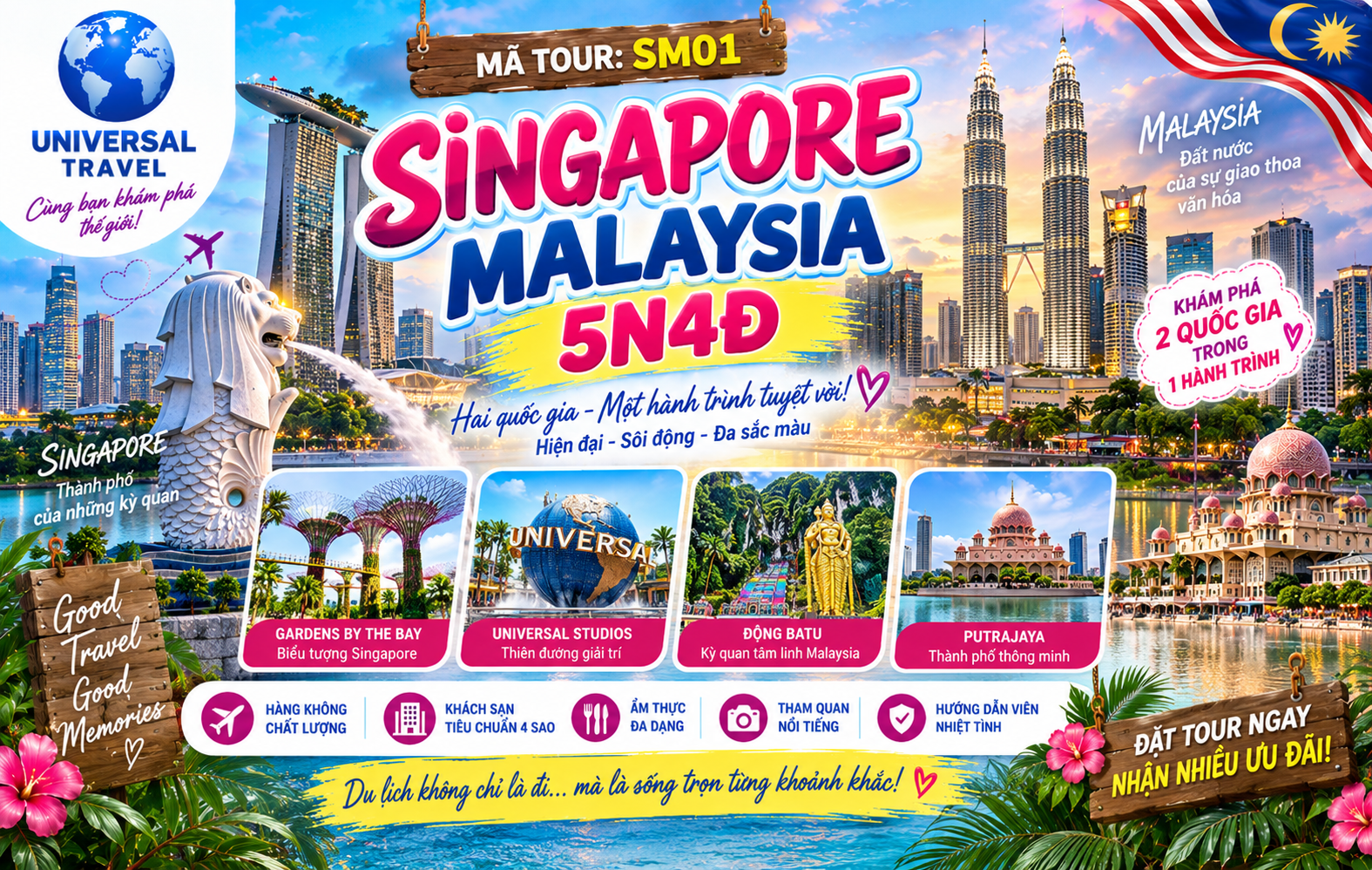 SINGAPORE - MALAYSIA 5N4Đ