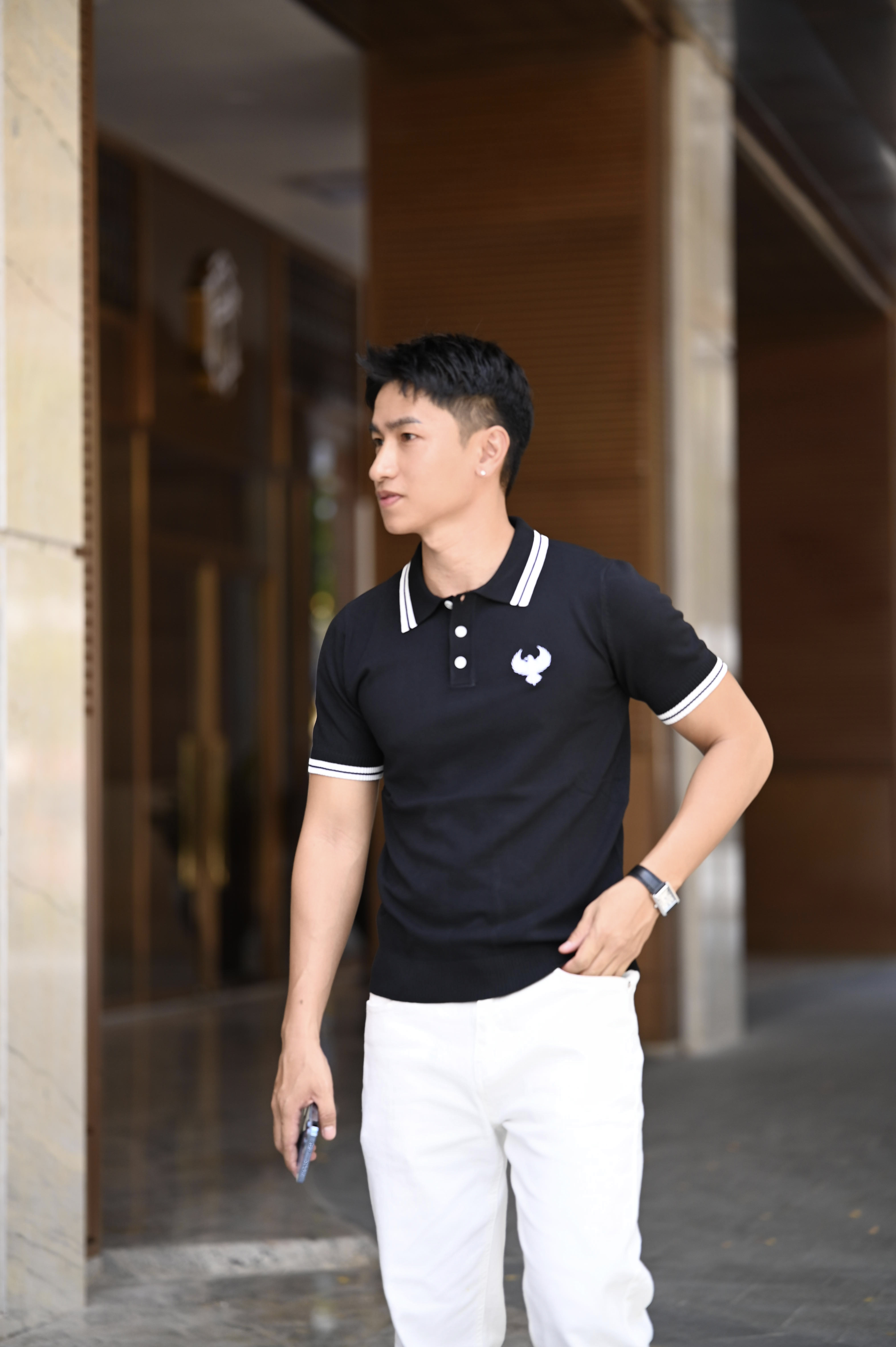 PB5 - Áo Polo Nam Mùa Hè Cổ Ve Lật Tay Ngắn Thêu Họa Tiết Thời Trang_thumbnail_6