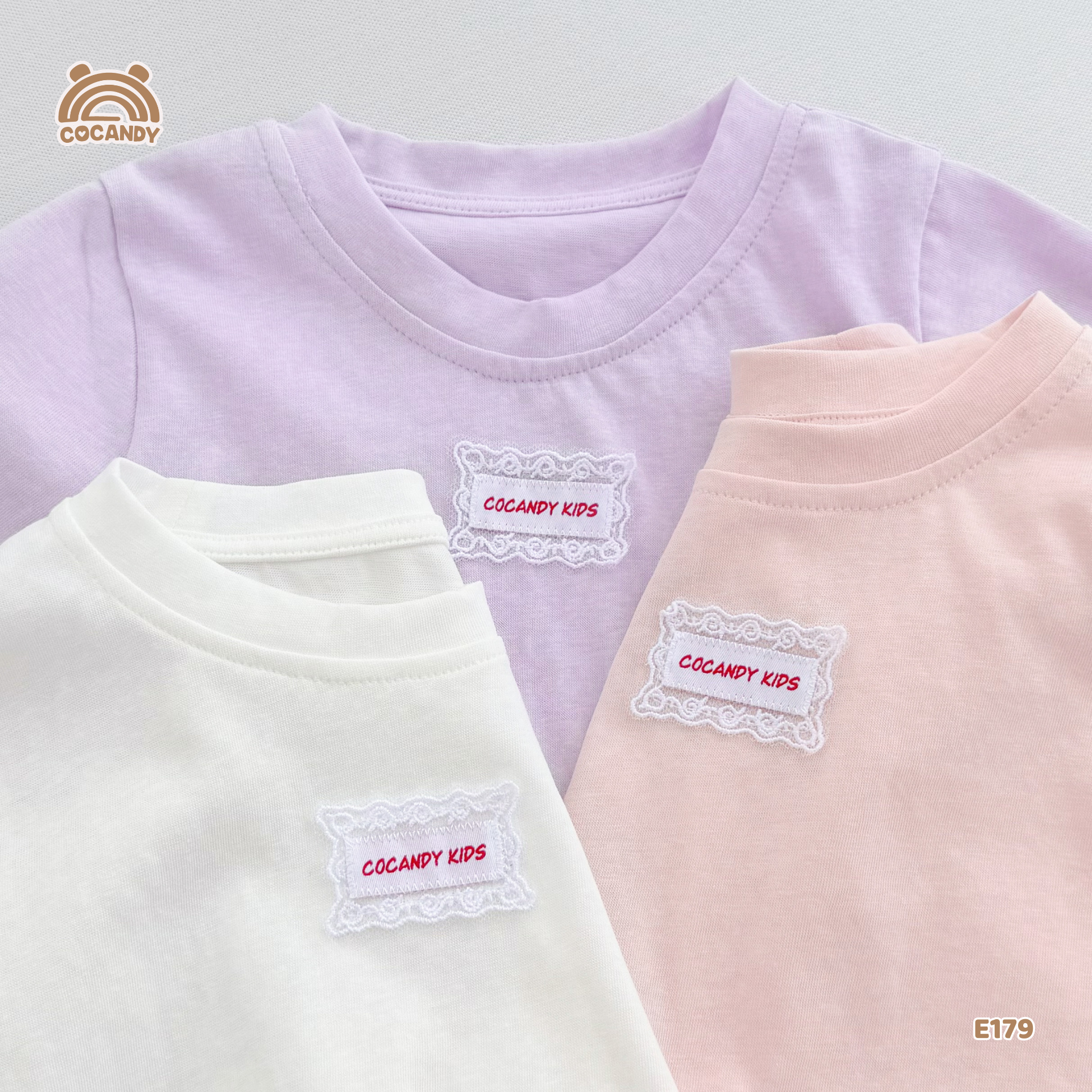 Áo cộc cotton TÍM phối bèo ren gấu_thumbnail_3