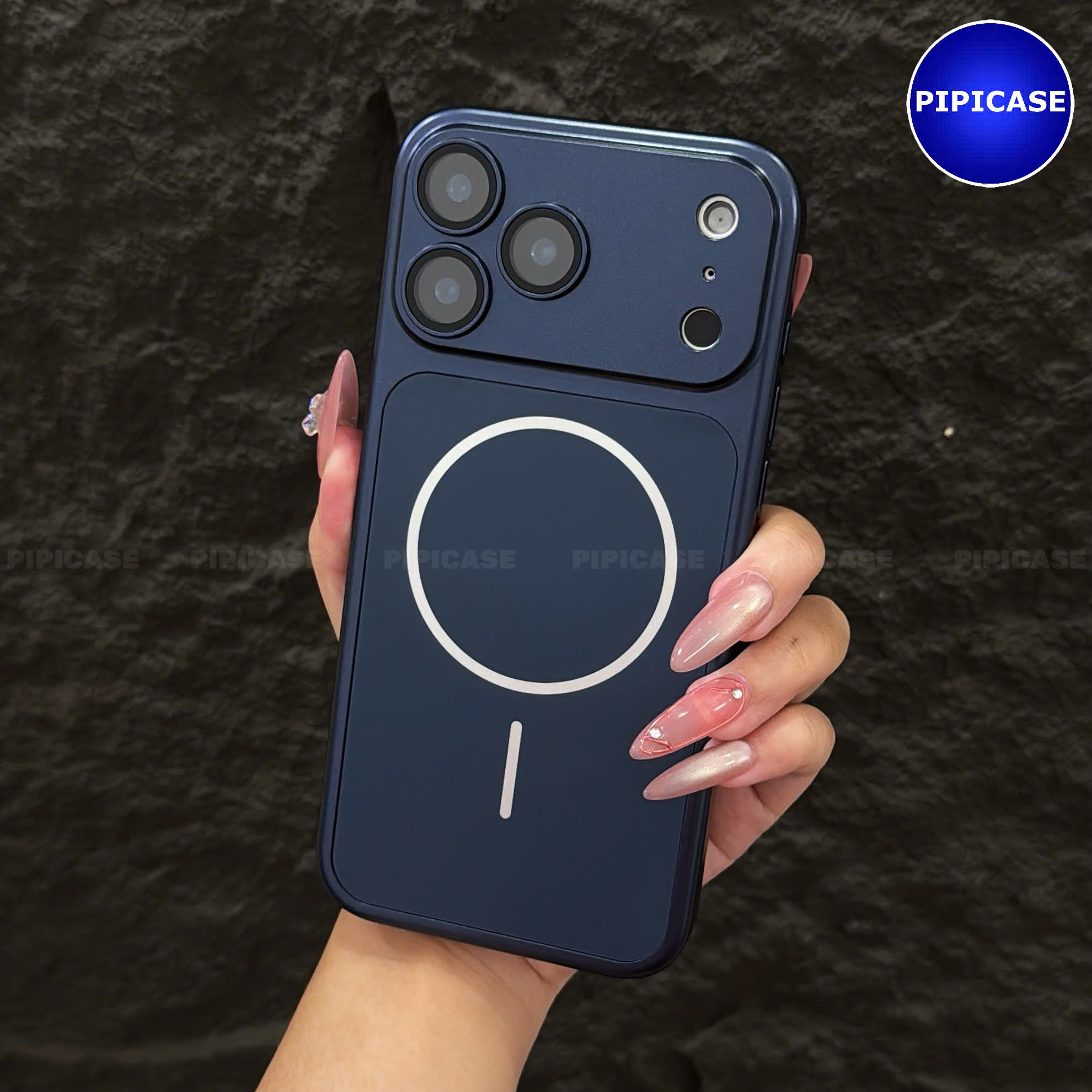 Ốp Lưng iPhone 18 Pro Max - Kan - Xanh Dương