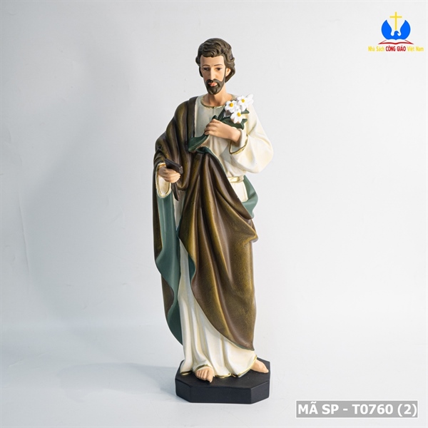 Tượng Thánh Giuse 35cm vẽ tay