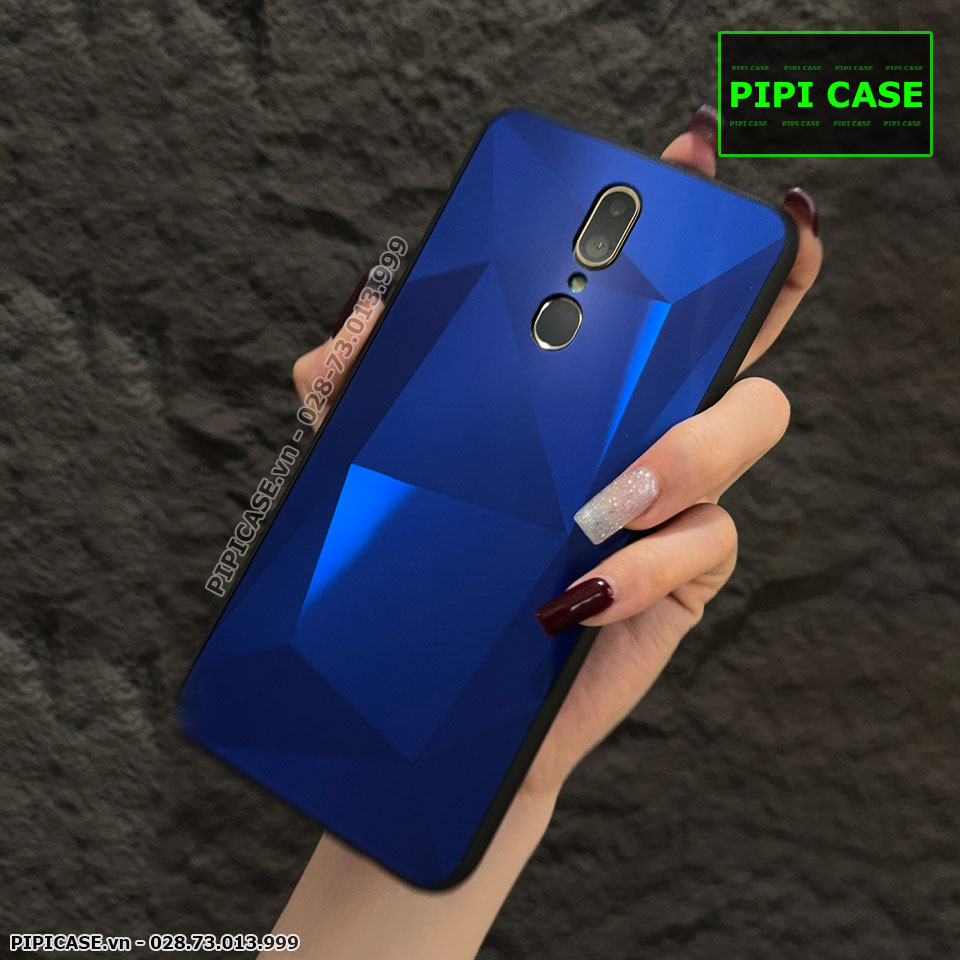 Ốp Lưng Oppo F11 - Kim Cương 6D - Xanh_thumbnail_2