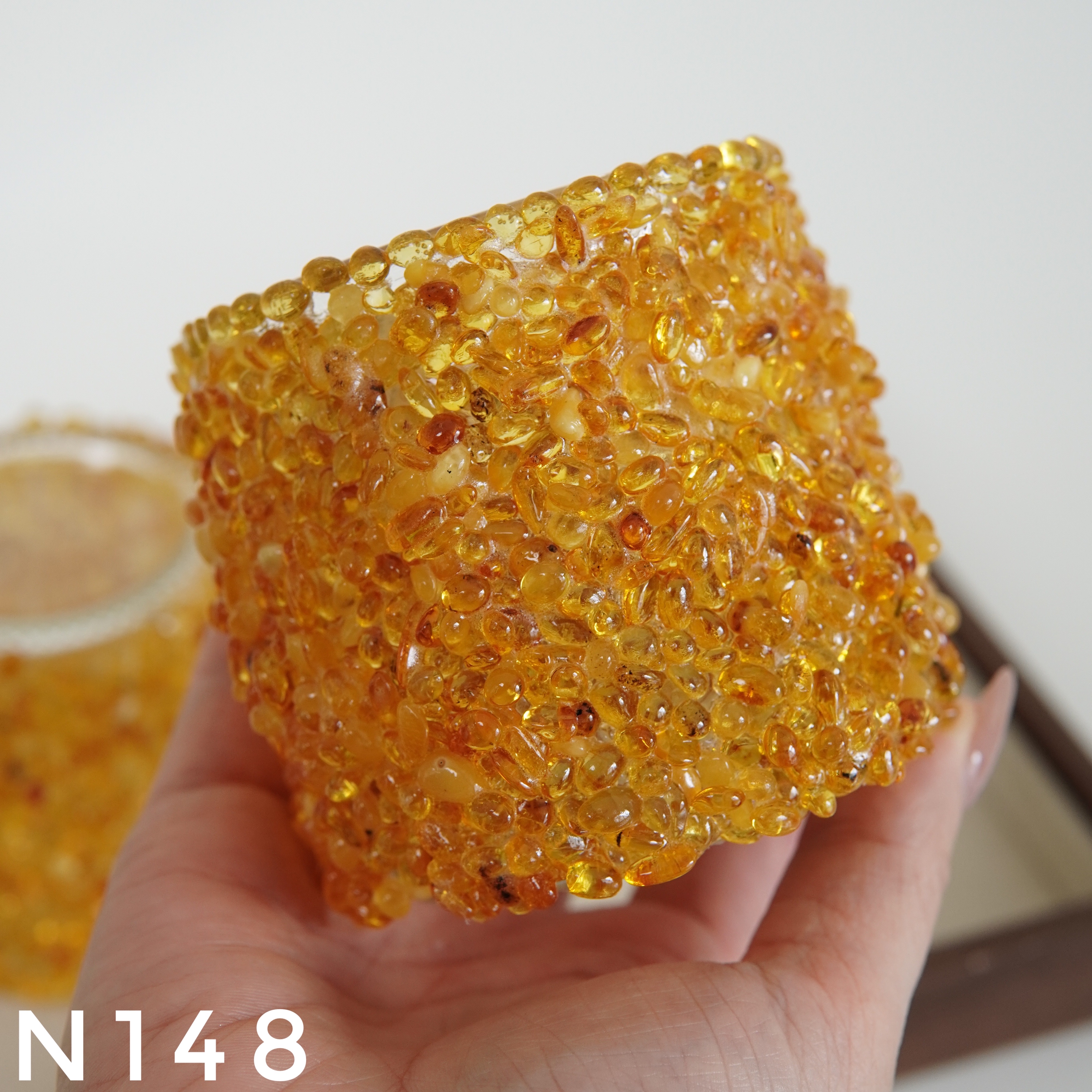 Cốc Đựng Trang Trí Hổ Phách – N148
