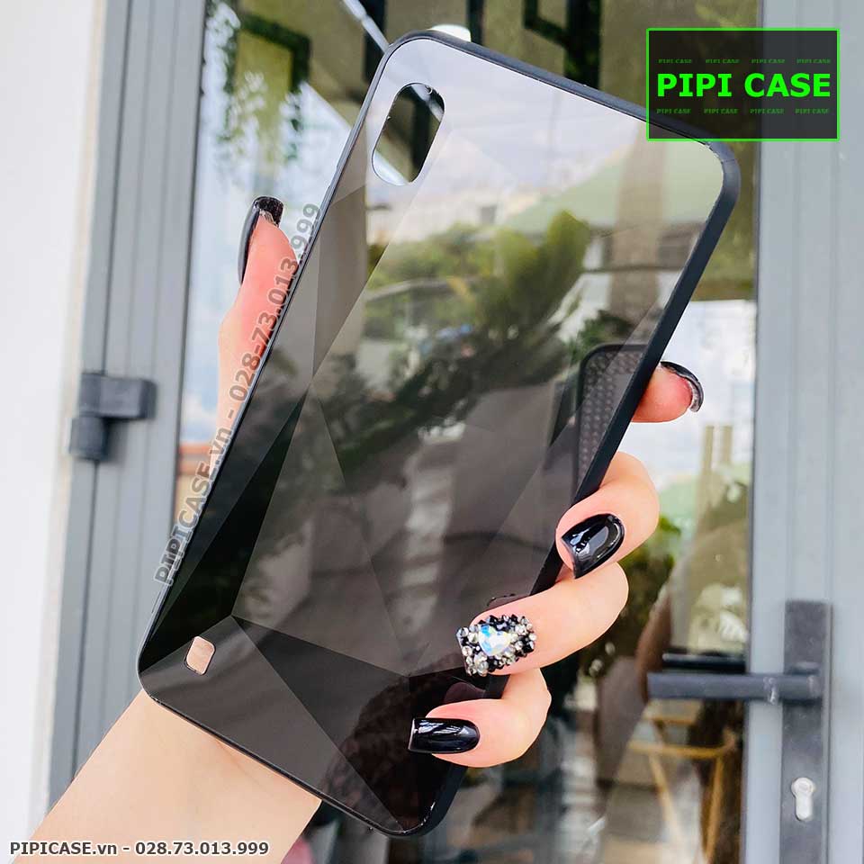 Ốp Lưng Samsung A10 - Kim Cương 6D - Đen_thumbnail_5