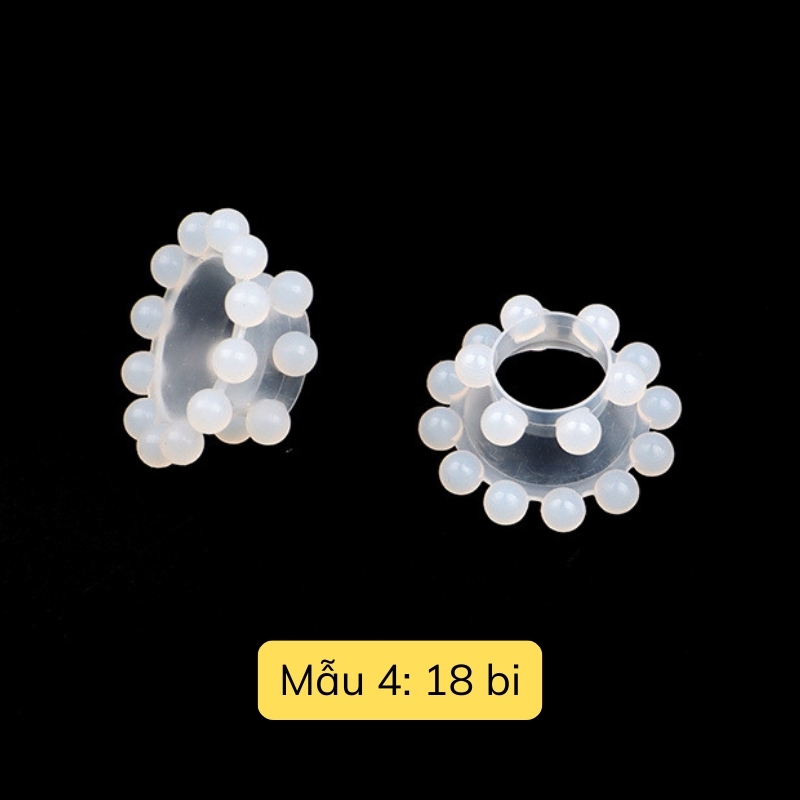Bộ Vòng Đeo Silicon Có Bi (3-6-12-18 Bi) Chống Xuất Tinh Sớm_thumbnail_5