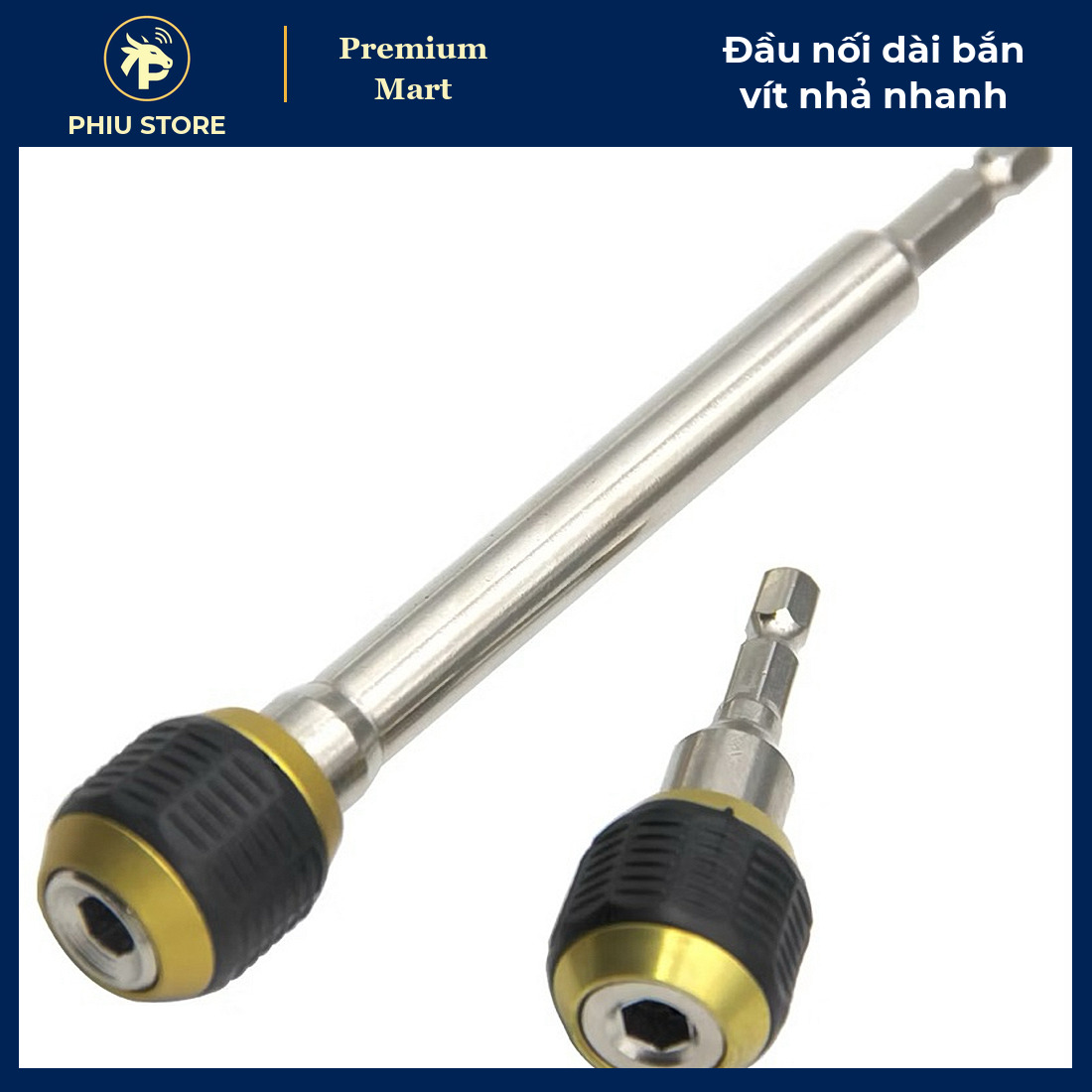 Đầu Nối Dài Bắn Vít Nhả Nhanh 60mm Chuôi Lục Giác 6.35mm / Đầu Chuyển Sang Khẩu 1/2 Inch - PHIU STORE_thumbnail_5