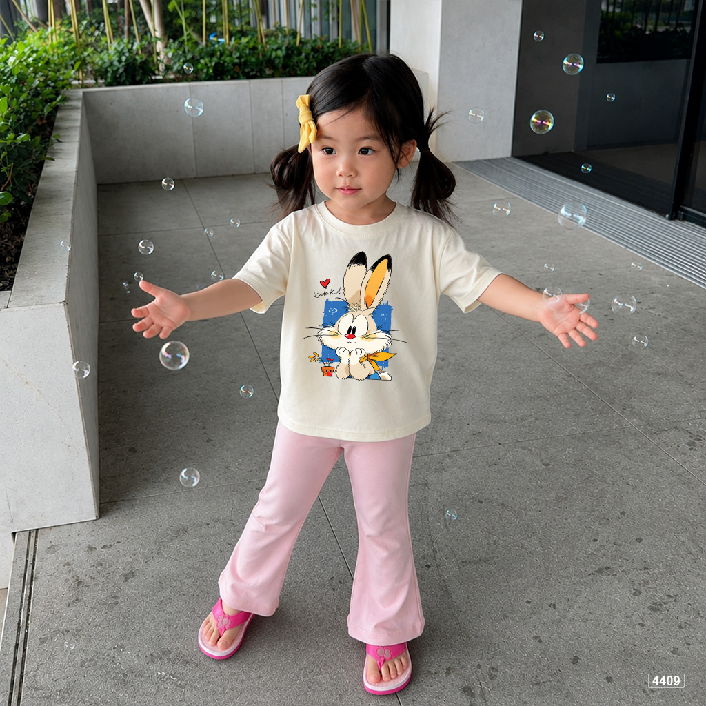 Áo thun bé gái form rộng bunny love Hàn Quốc Kado 4409_thumbnail_4