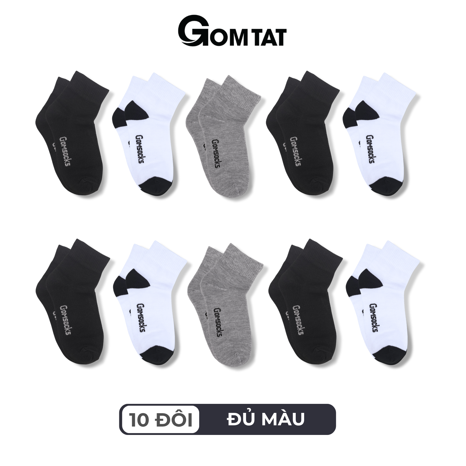 Tất cổ cao nam nữ GOMTAT trơn màu basic thoáng khí - VNX-SOCKS-CAO_thumbnail_14