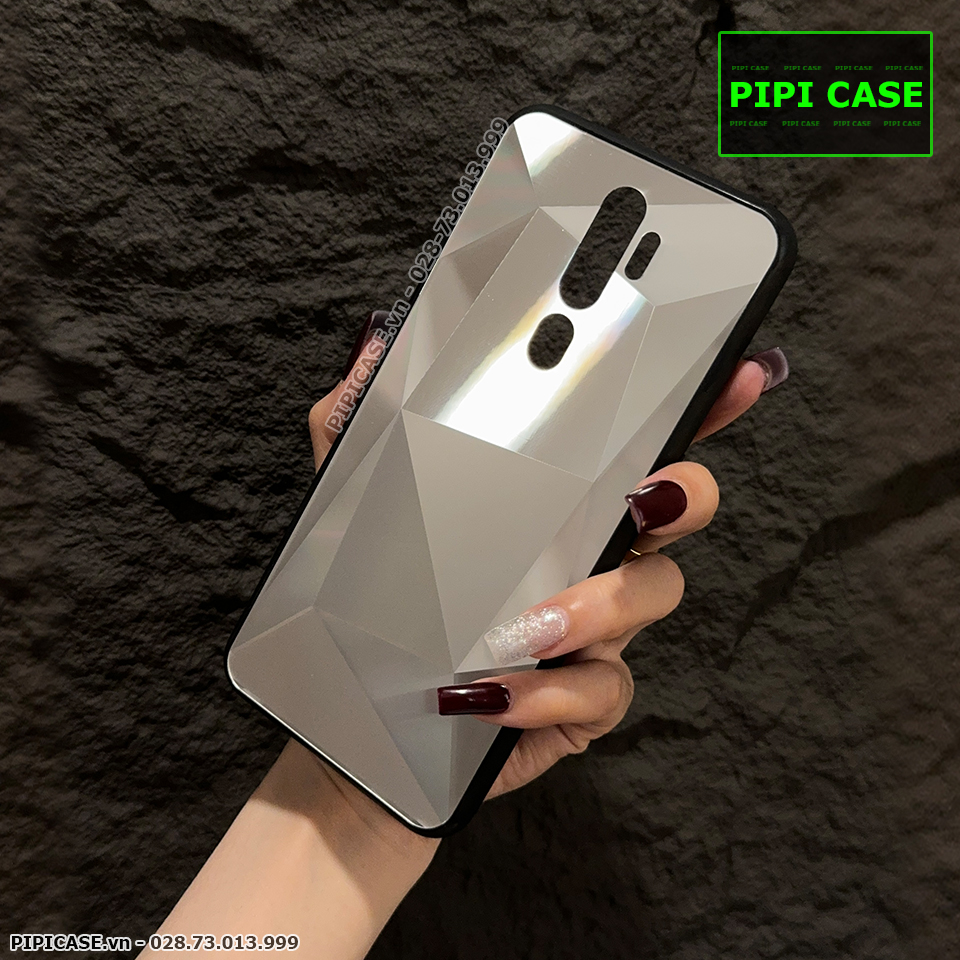 Ốp Lưng Oppo A5 2020 / A9 2020 - Kim Cương 6D - Bạc_thumbnail_3