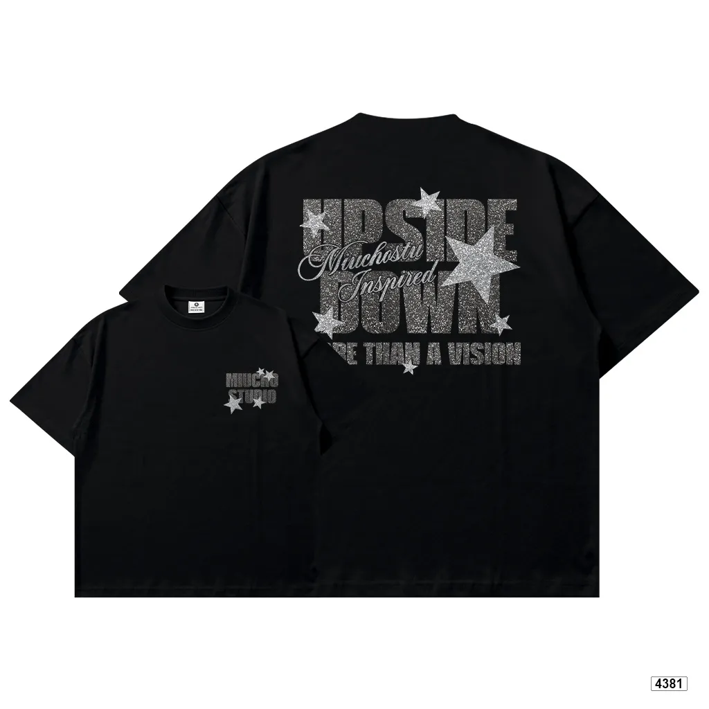 Áo thun unisex upside down star form boxy Miucho 4381_thumbnail_0