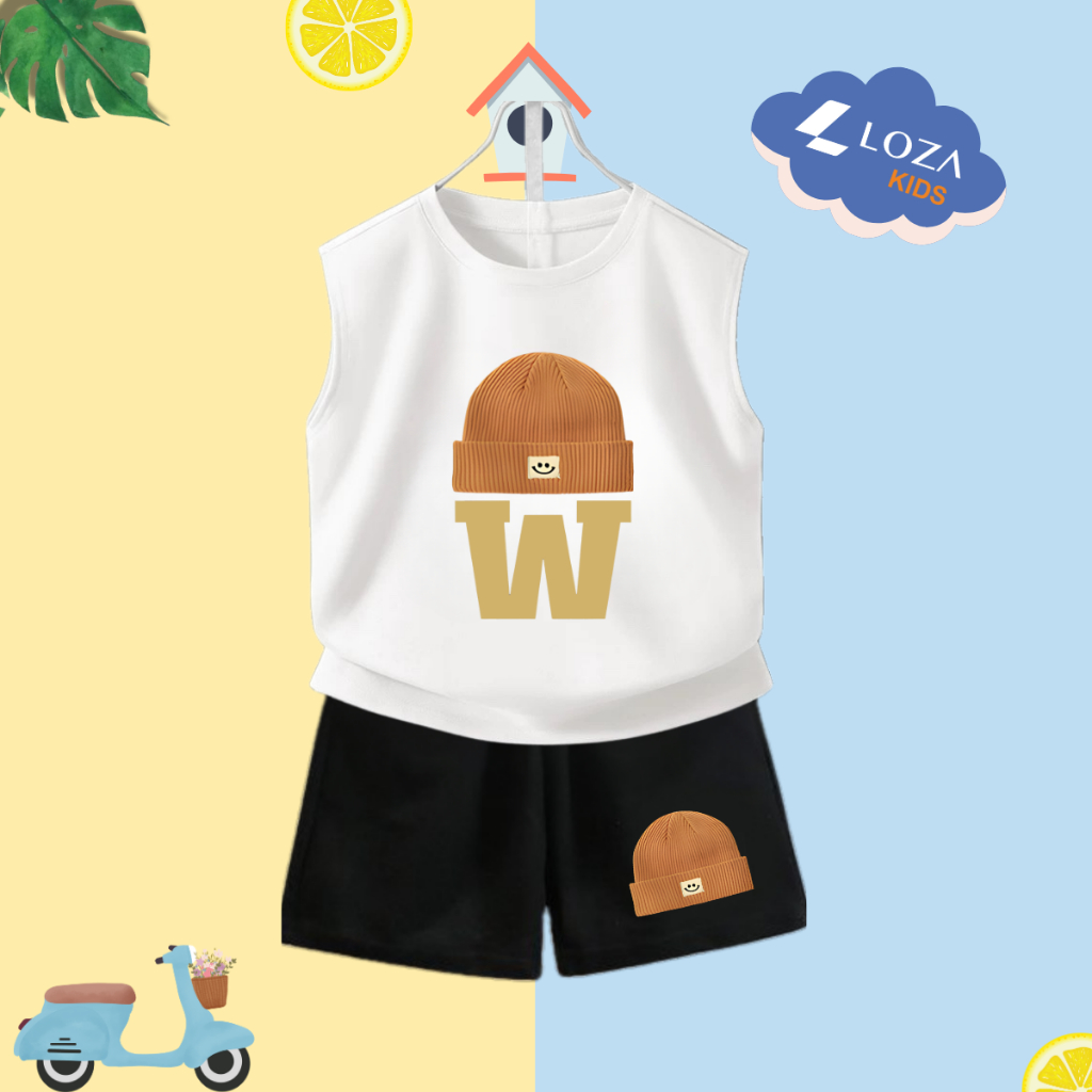 [XẢ KHO BỘ BA LỖ] Bộ ba lỗ cho bé trai nhiều mẫu lẻ size từ 15-40kg - Quần áo bé trai - Loza Kids XABL01_thumbnail_13
