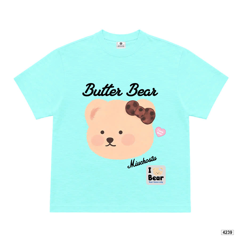 Áo thun nữ form boxy chất vải xước Butter Bear Miucho 4239_thumbnail_11