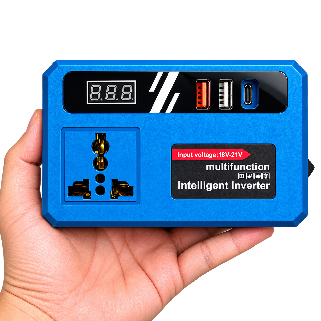 Bộ chuyển nguồn 21V sang 220V, chân pin phổ thông