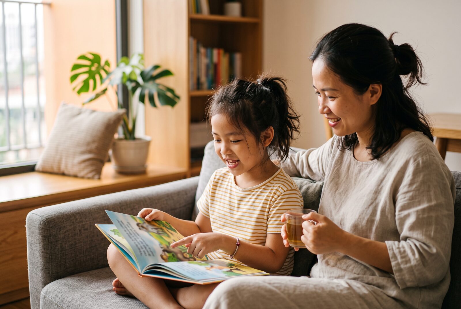 Mẹ nghe con đọc Tiếng Anh mỗi ngày