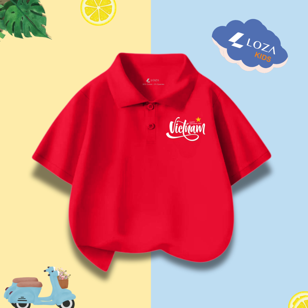 [XẢ KHO LẺ SIZE 110-160] Áo POLO cho bé in hình nhiều mẫu - Áo trẻ em từ 15-42kg - Loza Kids XPL001_thumbnail_13