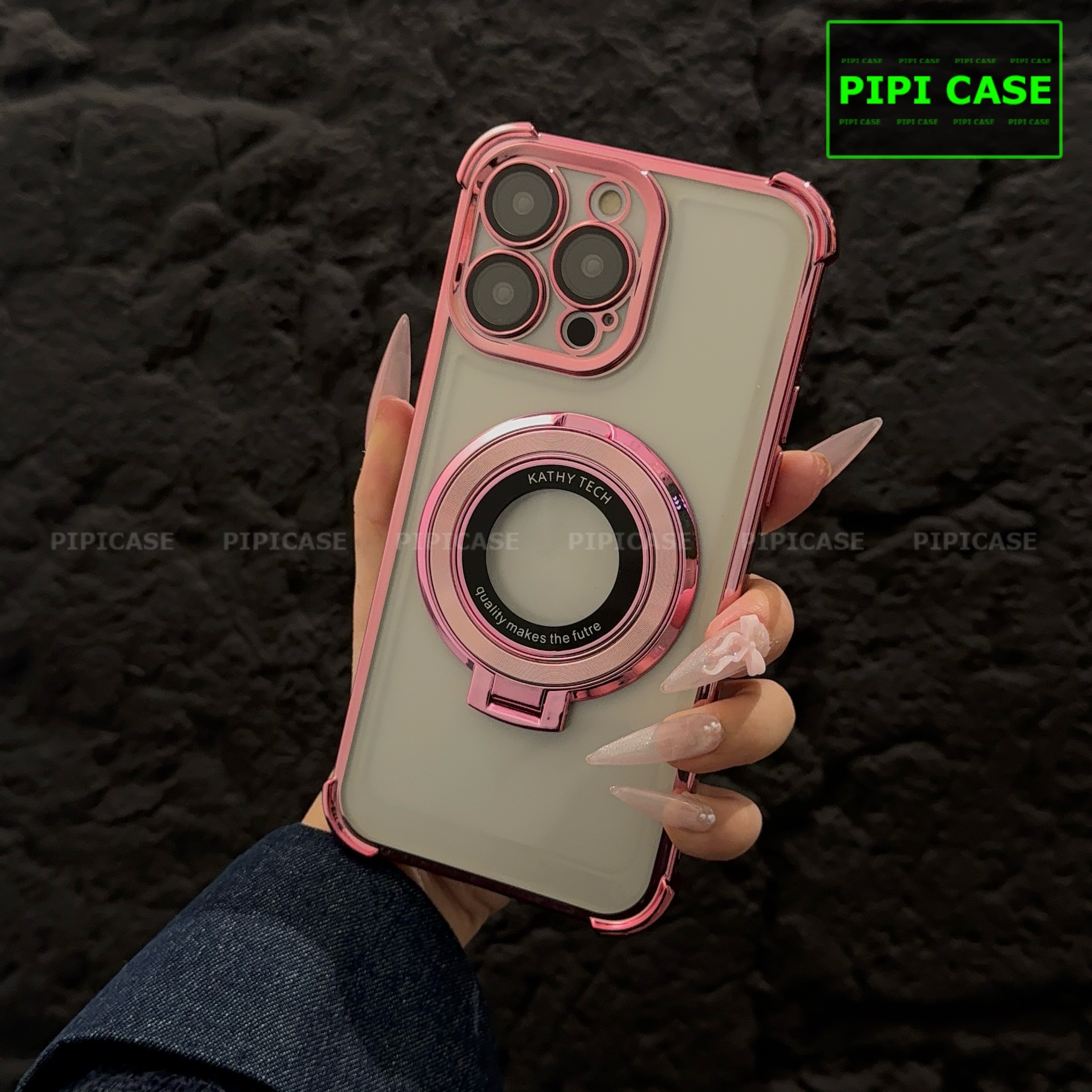 Ốp Lưng iPhone 16 Pro Max - Ven - Hồng_thumbnail_8