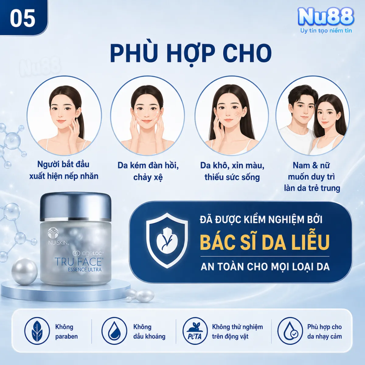 Tinh chất tạo độ săn chắc cho da ageLOC Tru Face Essence Ultra (60 viên)_thumbnail_7