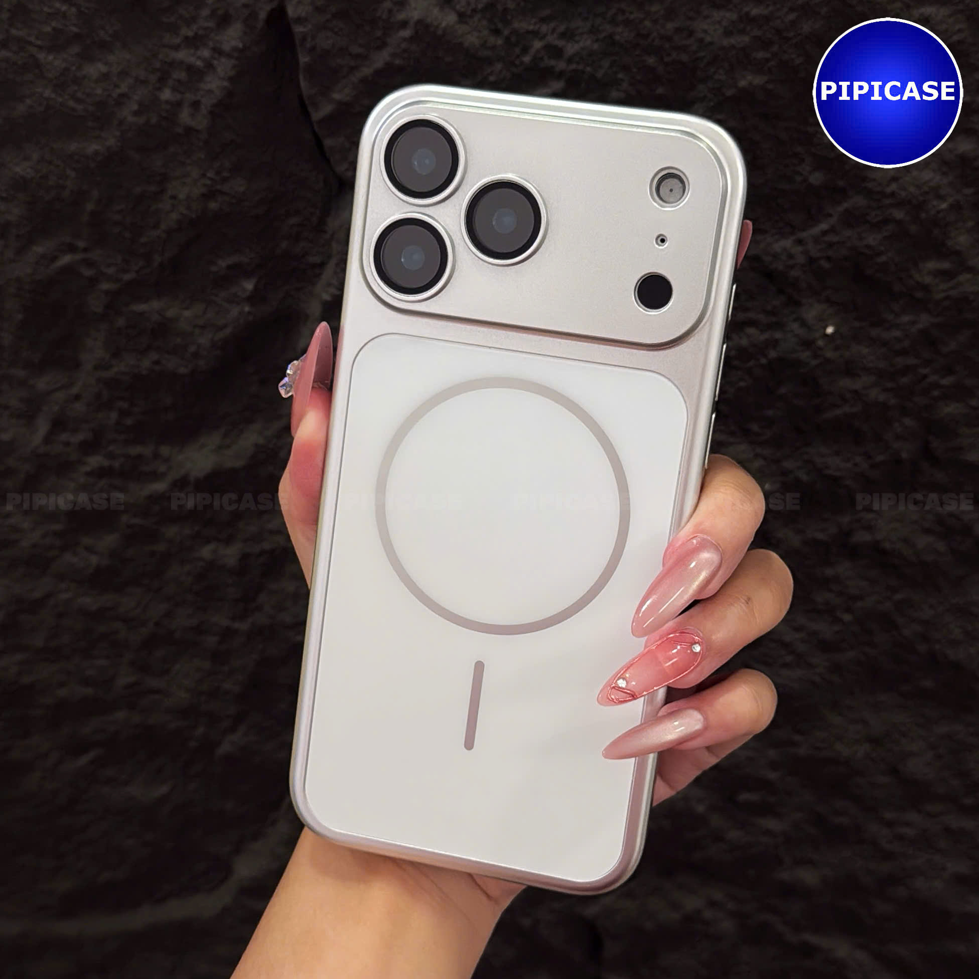 Ốp Lưng iPhone 18 Pro Max - Kan - Bạc
