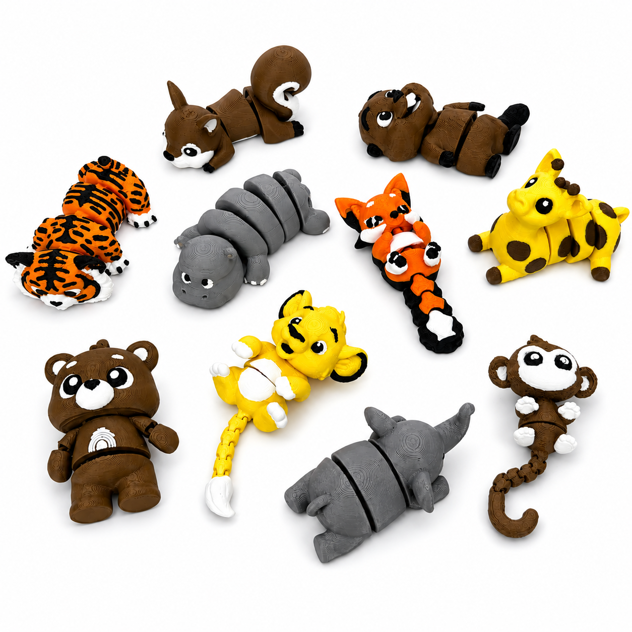 Aven3d Bộ 10 Con Vật Rừng Xanh 3D Khớp Chuyển Động Linh Hoạt – Đồ Chơi Lắp Ghép Mô Hình Cho Bé