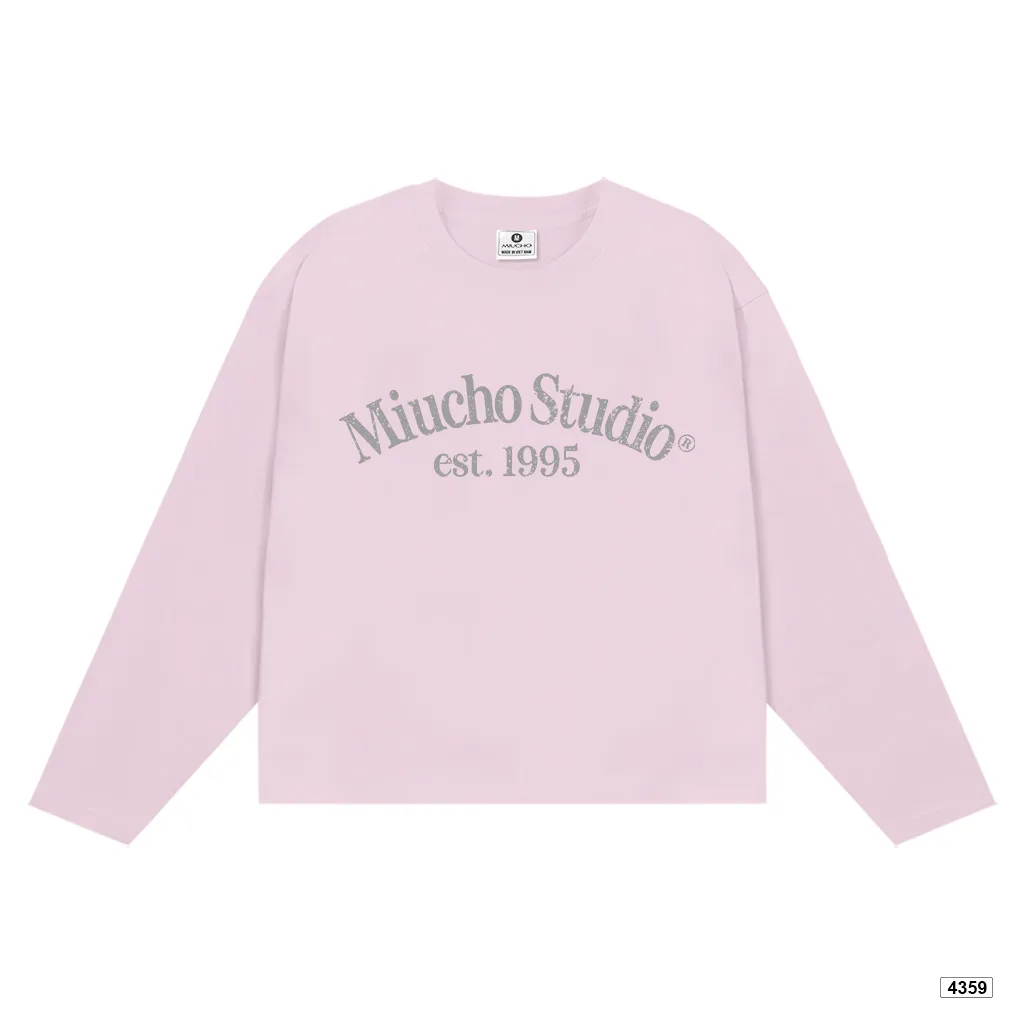 Áo thun nữ form boxy tay dài cổ tròn in chữ Miucho 4359_thumbnail_11