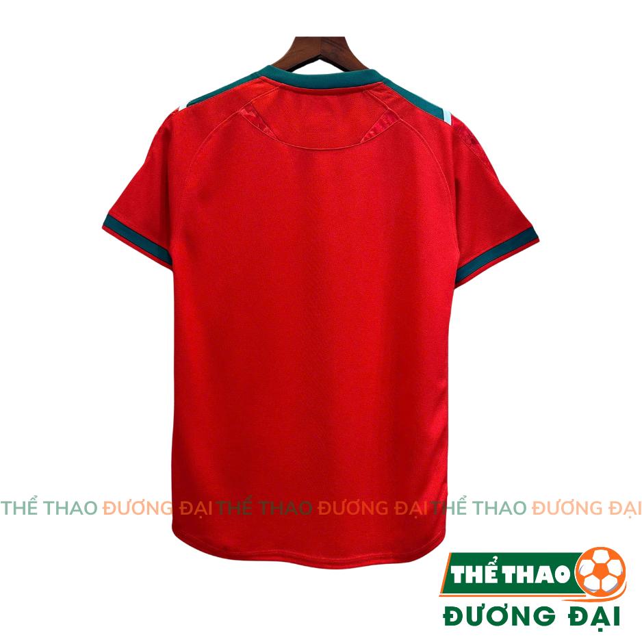 Quần Áo Bóng Đá Không Logo DK Holi Blend Đỏ Thun Mè Thoáng Khí Thể Thao Đương Đại_thumbnail_1