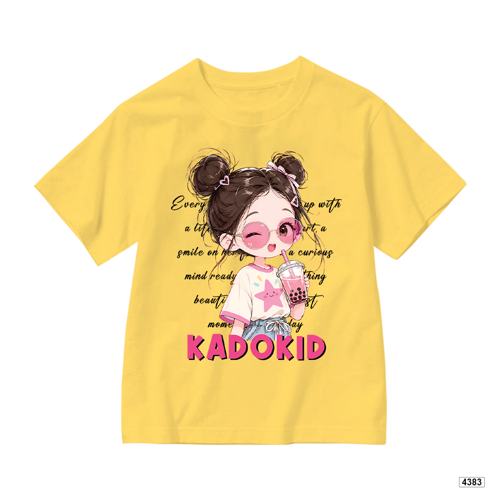 Áo thun bé gái form rộng bubble tea Kado 4383_thumbnail_0