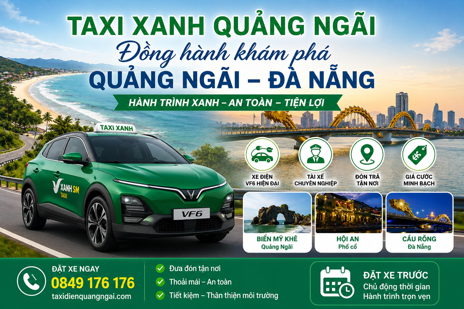 Taxi Xanh Quảng Ngãi – Đồng Hành Khám Phá Du Lịch Quảng Ngãi Đà Nẵng