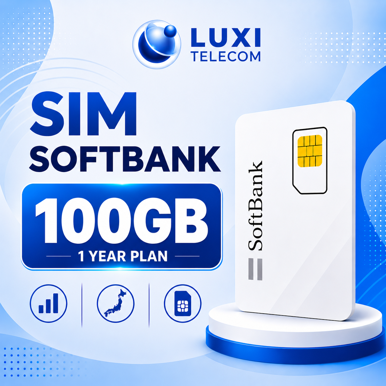 SIM Data SoftBank 100GB – Gói 1 Năm