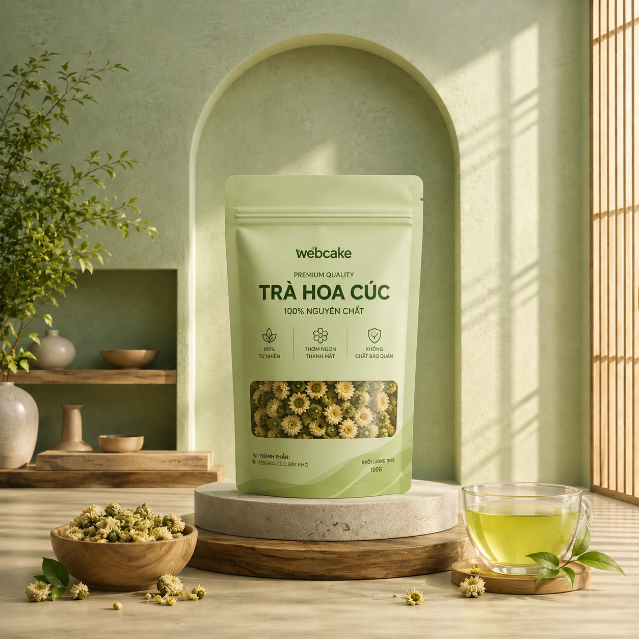 (250g, 500g, 1kg) Bột Hạt Sen Nguyên Chất MinFun Nuts