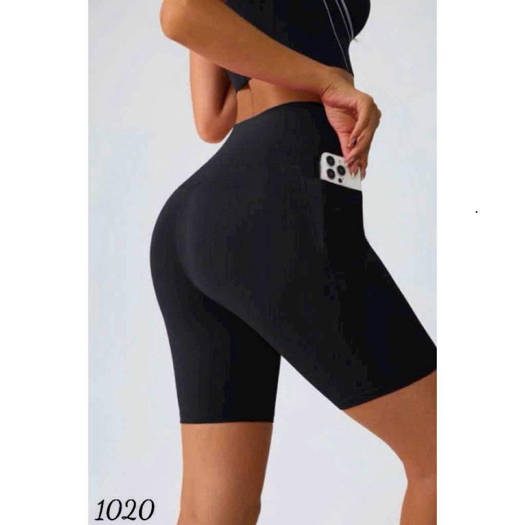Yumii Sportswear Quần Ngố Thể Thao Tập Gym Yoga Nữ Naqi 1020 Dáng Ôm Body Vải Thun Lạnh Co Giãn Mát Thấm Hút Mồ Hôi