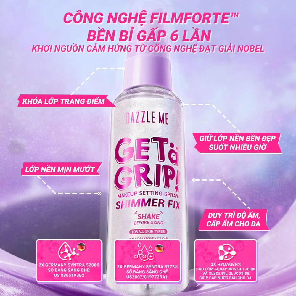 [DAZZLE ME] Xịt khóa nền Dazzle Me Get A Grip 60ml_thumbnail_2
