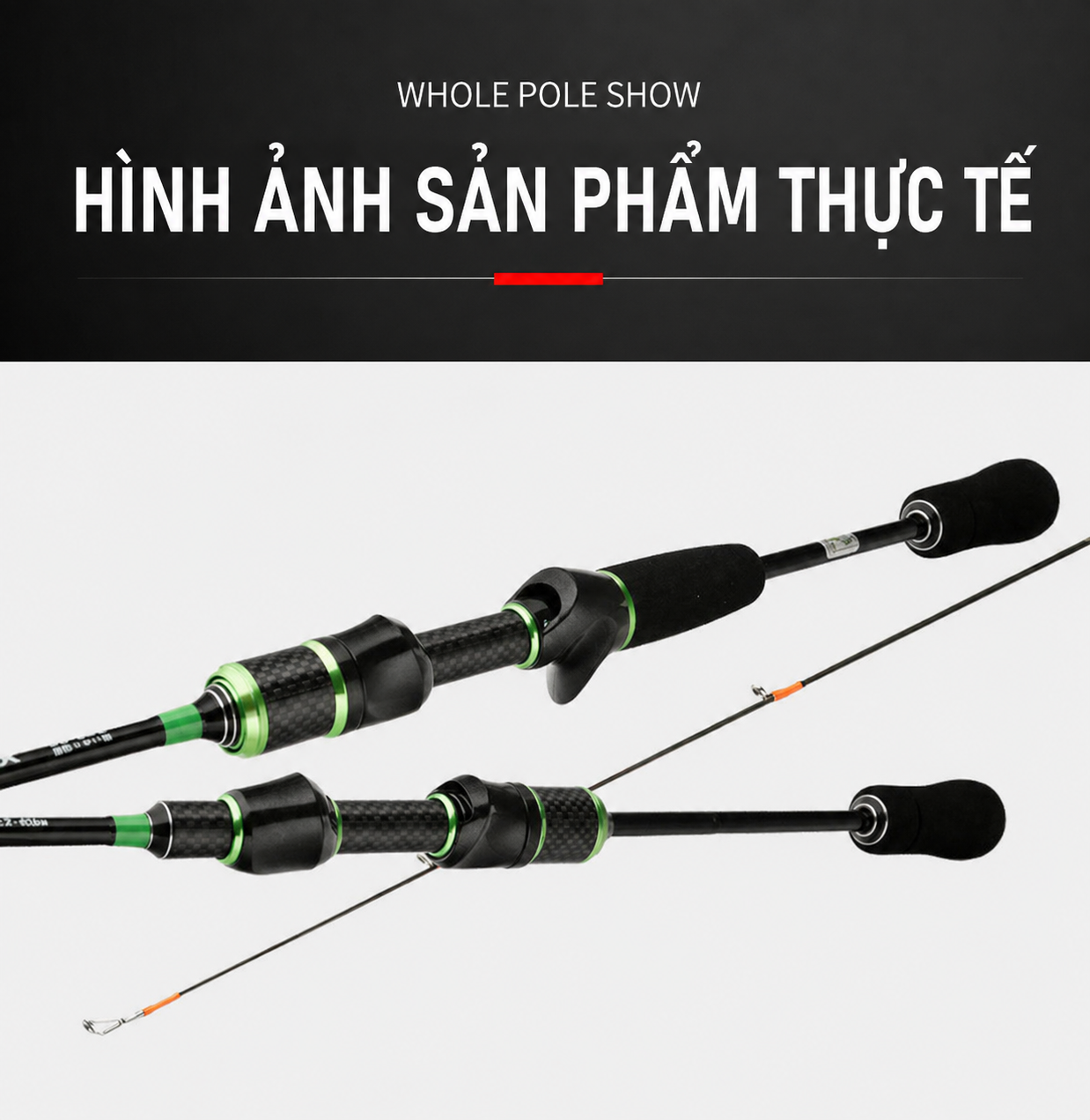 Cần Câu Lure UL Carbon Solid Tip Siêu Nhạy – Casting/Spinning 2-8g, Dây 2-6LB_thumbnail_7