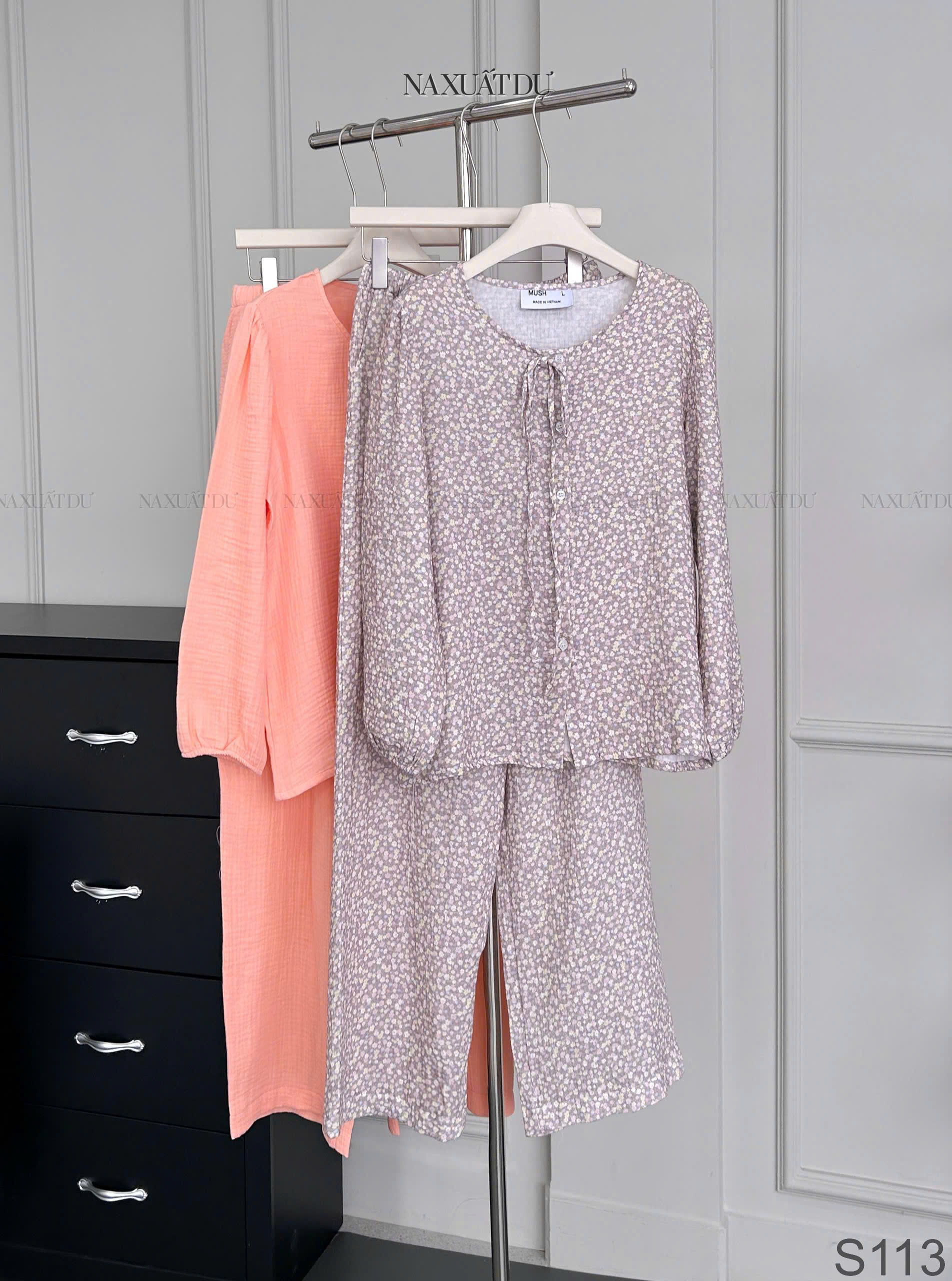 Set bộ tay dài " MUSH " - S113