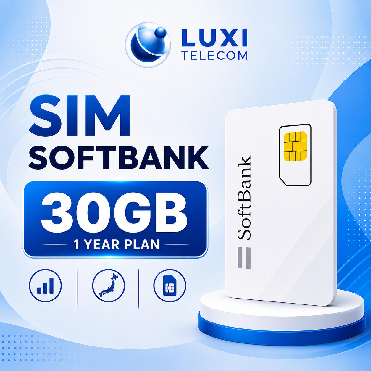 SIM Data SoftBank 30GB – Gói 1 Năm