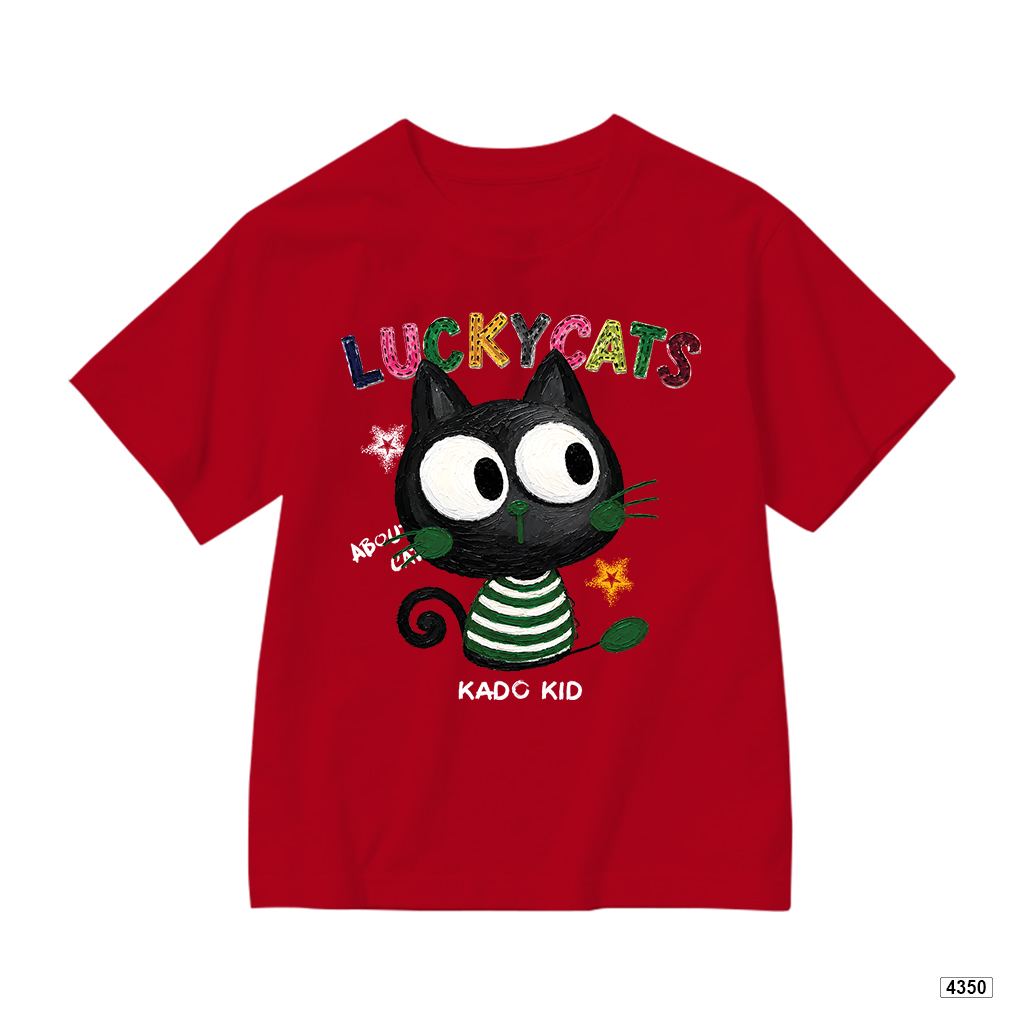 Áo thun bé trai bé gái form rộng Lucky Cats Kado 4350_thumbnail_10