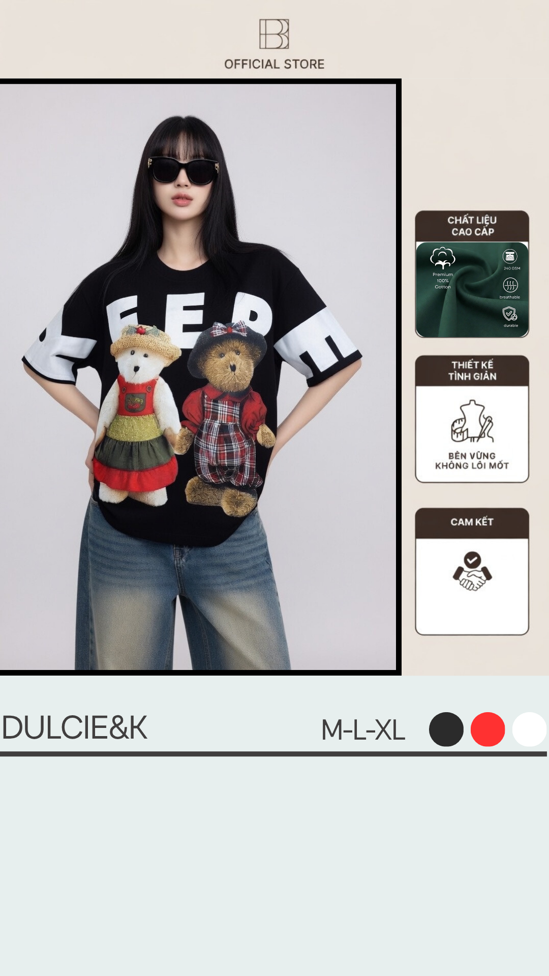 Keepe Teddy DCK T-Shirt - Cotton 100%_thumbnail_3