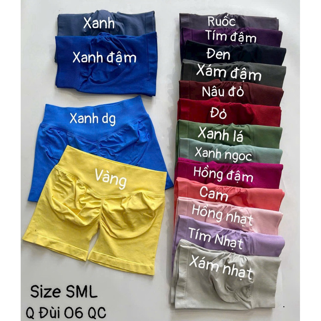 Yumii Sportswear Quần Đùi Thể Thao Tập Gym Chạy Bộ Nữ Chun Mông 06 Lưng Cao Không Tụt Ôm Body Vải Co Giãn Thấm Hút Mồ Hô_thumbnail_2