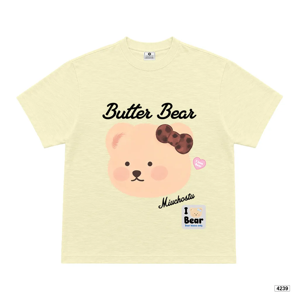 Áo thun nữ form boxy chất vải xước Butter Bear Miucho 4239_thumbnail_8