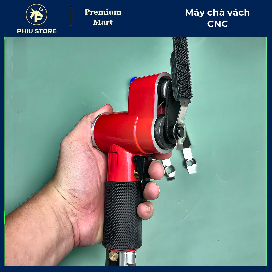Máy chà vách CNC, máy chà nhám hơi cầm tay, máy chà nhám khí nén, máy chà nhám mini cầm tay, đế 60x17mm, PHIU STORE_thumbnail_8