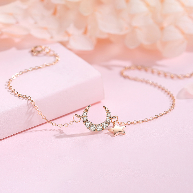 Vòng Tay Bạc S925 Nữ Mẫu Trăng Sao Đính Đá Zircon Thời Thượng HTT035_thumbnail_3