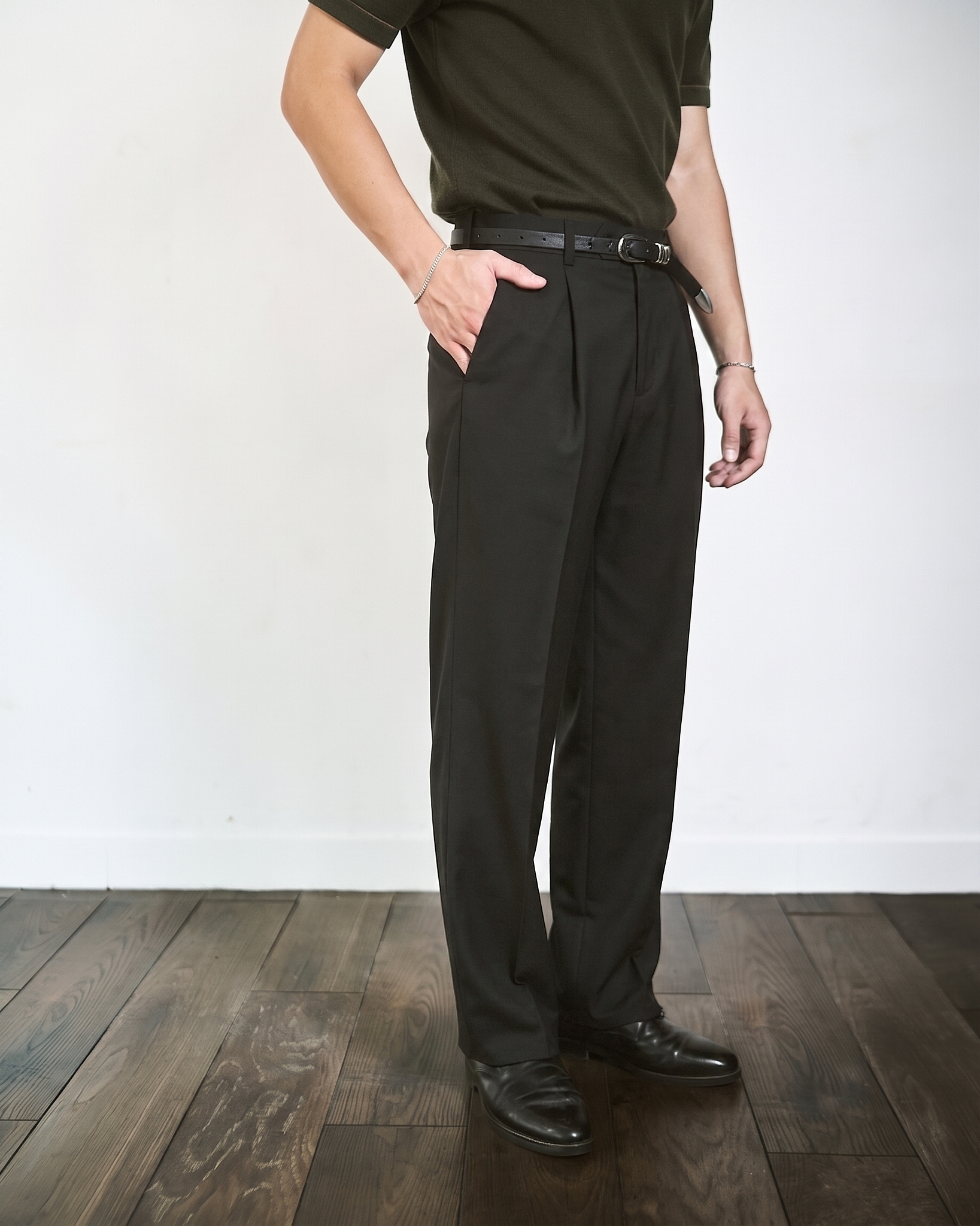 IMP Quần vải SEMI-WIDE FIT