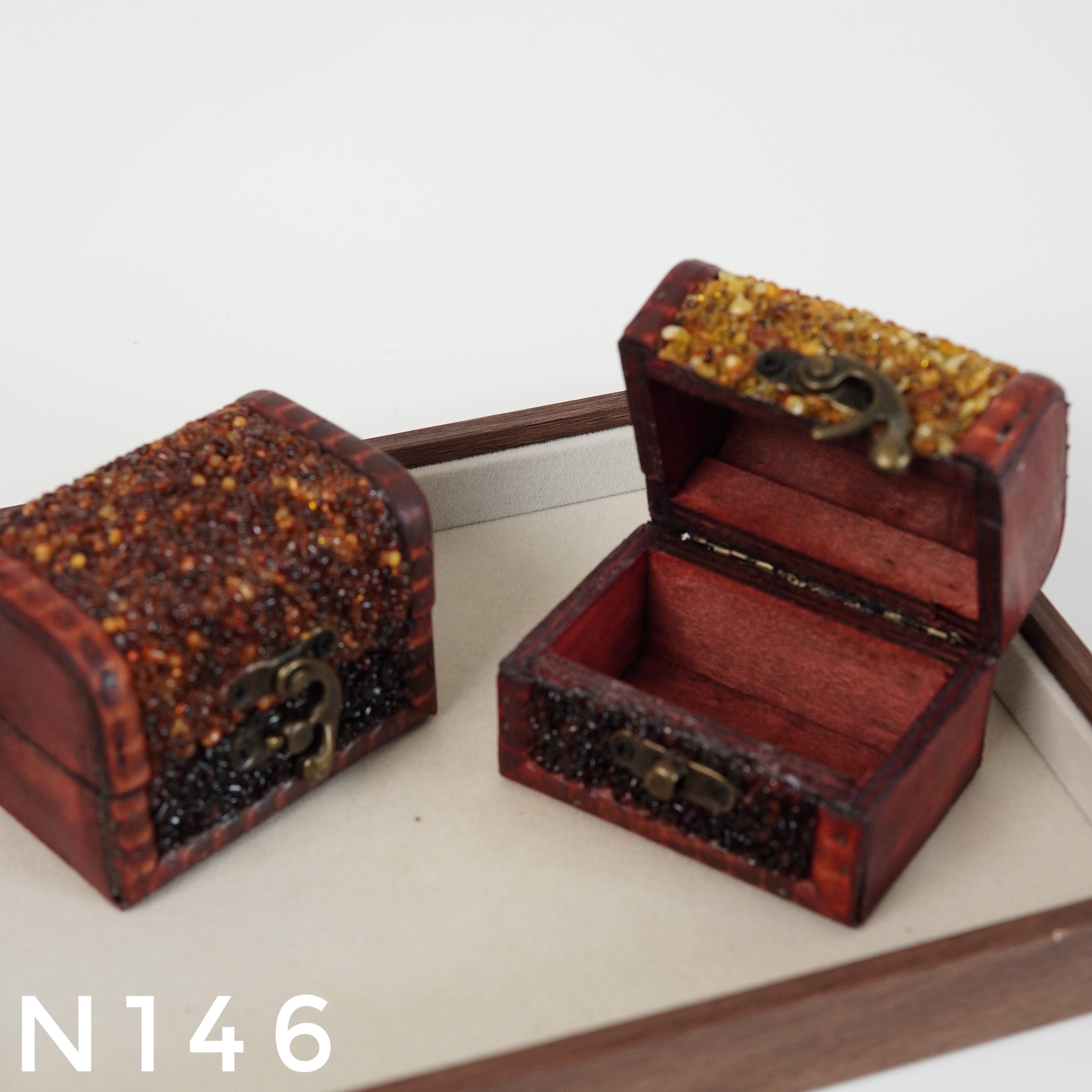 Hộp Đựng Trang Sức Mini Hổ Phách – N146