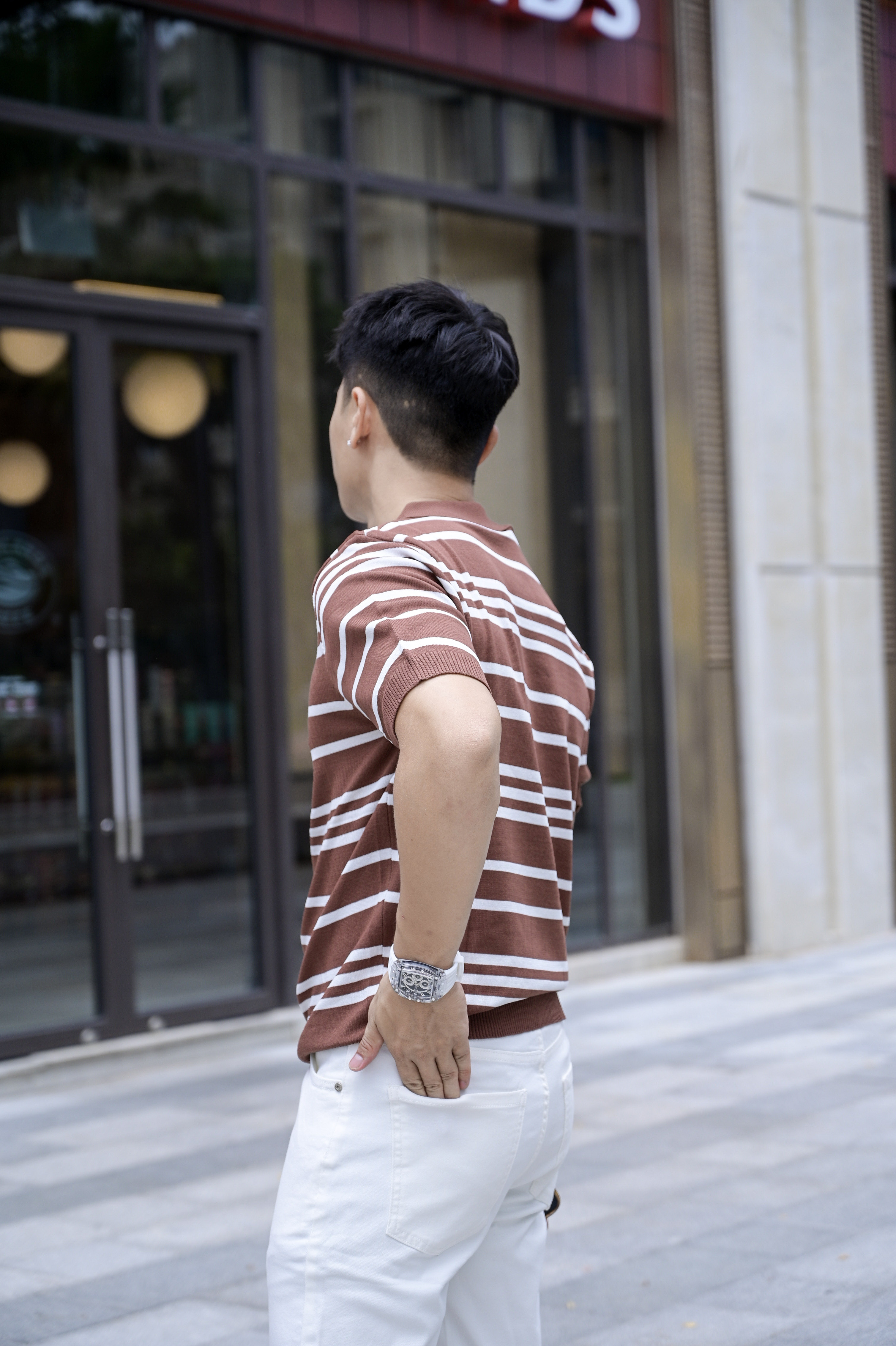 PA9 - Áo Polo Nam Kẻ Sọc Mùa Hè, Chất Liệu Mỏng Thoáng Khí, Form Ôm Sát, Phong Cách Công Sở Casual_thumbnail_10