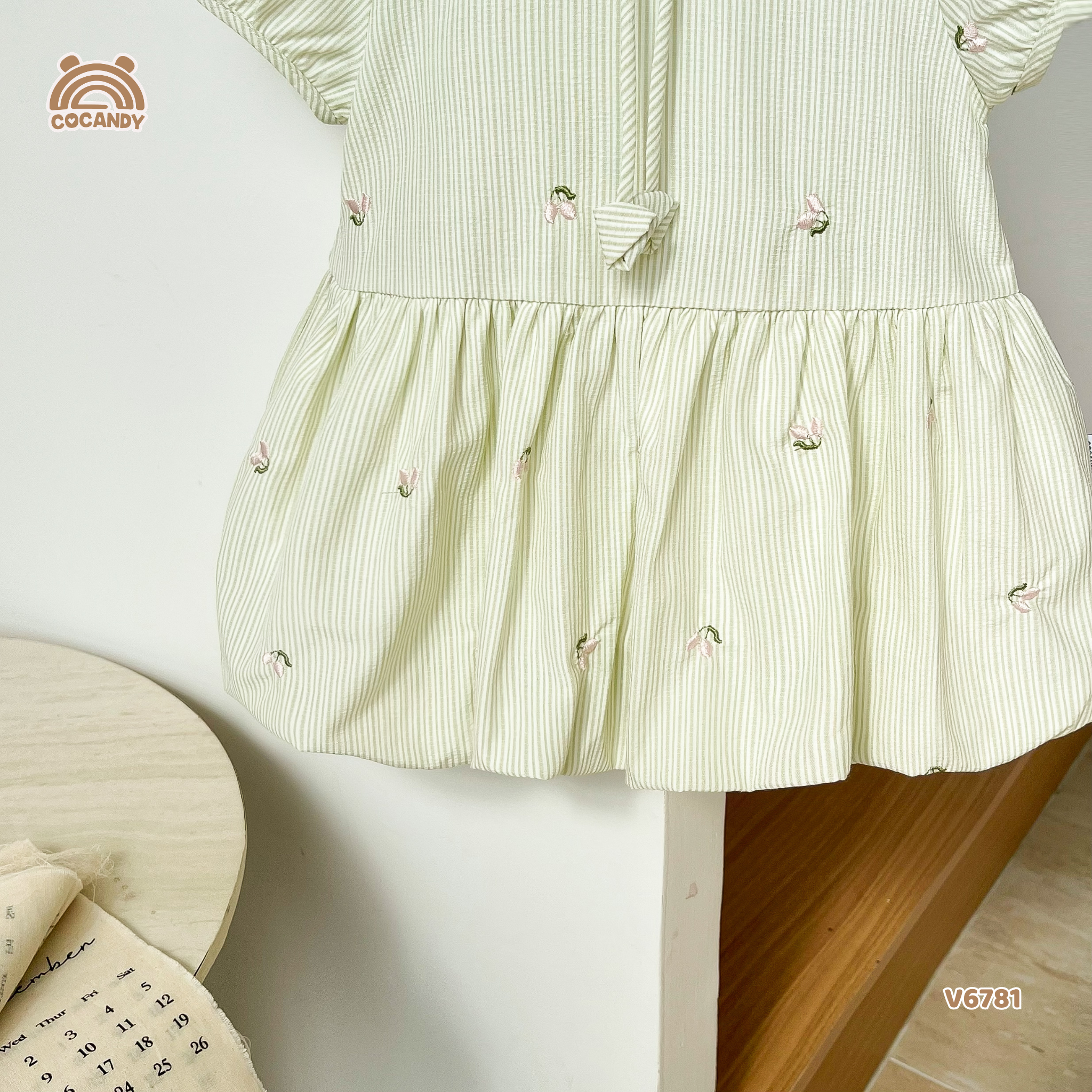Váy cộc XANH MINT hoa nhí hồng_thumbnail_7