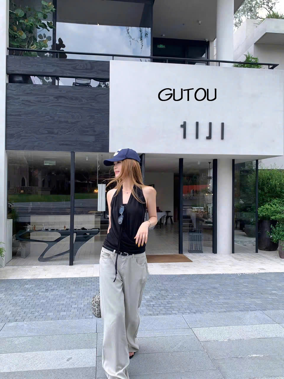 [ GUTOU ] Áo Sát Nách Cổ Đổ Thân Đắp Chéo Cột Dây Basic Livia_thumbnail_10
