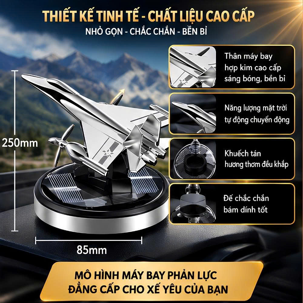 Mô Hình Máy Bay Phản Lực Năng Lượng Mặt Trời Khử Mùi Ô Tô_thumbnail_2