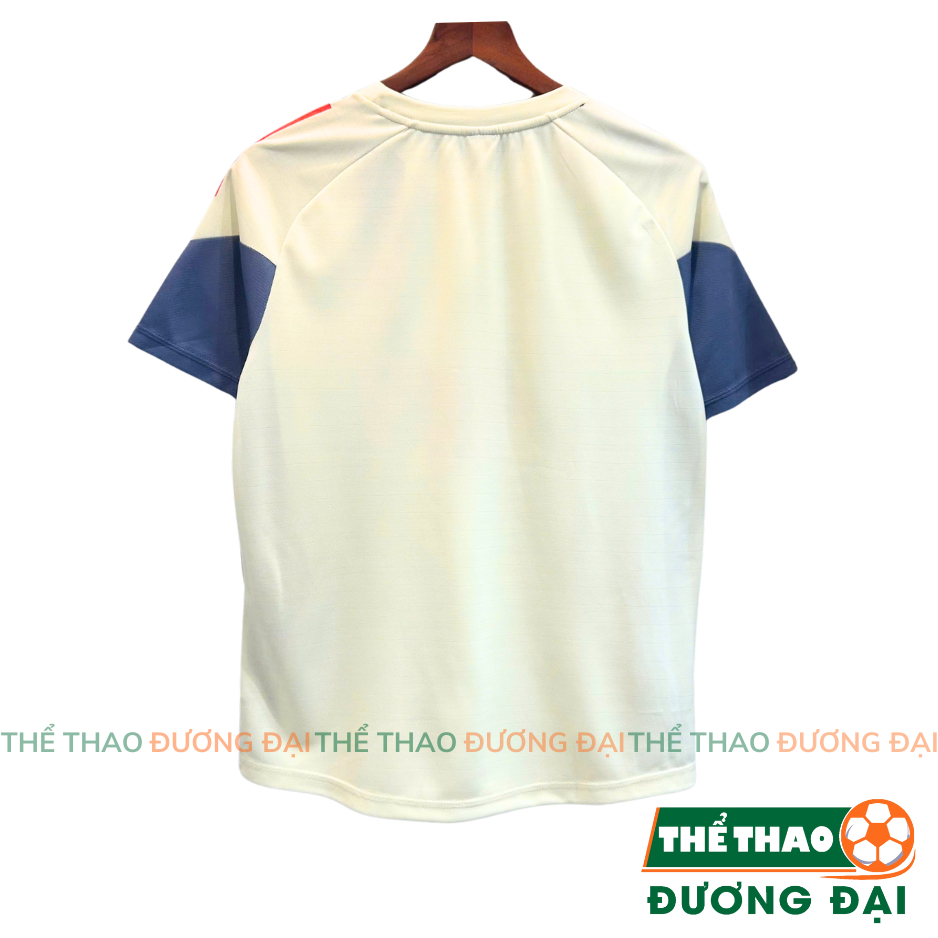 Quần Áo Bóng Đá The Kop Kem 2025 2026 Thun Mè S-COMF Thoáng Khí Thể Thao Đương Đại_thumbnail_1