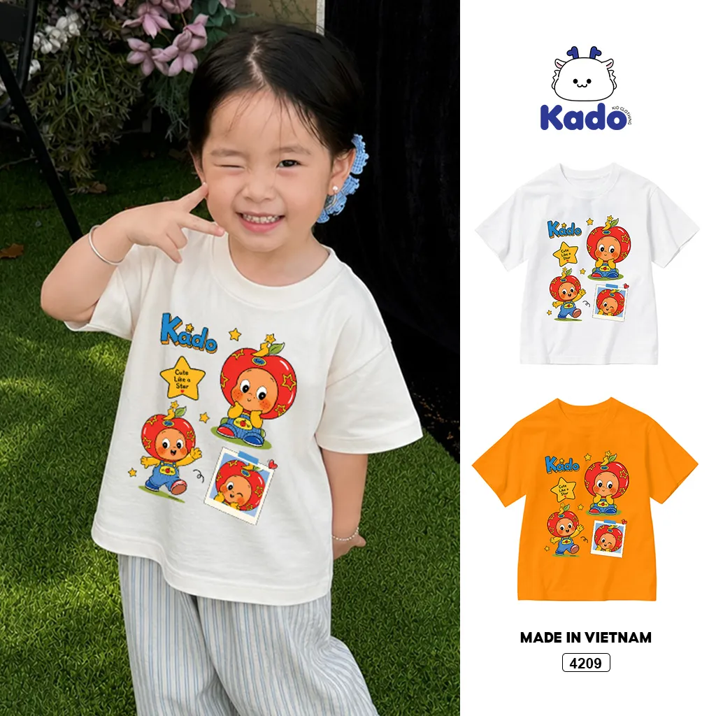Áo thun trẻ em Twinlke Apple Kado 4209